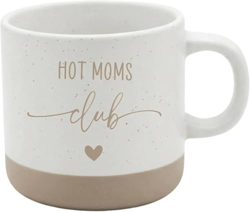Hot Moms Club Tasse – lustiges Mama Geschenk – Muttertag Geschenk Mama – witzige Kaffee Tasse für Mütter – Geschenk frischgebackene Mama – Keramiktasse 360 ml