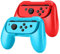 TNP Switch Joy Con Halterung Kompatibel mit Nintendo Switch & Switch OLED-Modell Joy Con Grip Controller - 2er-Set, Joycon Griffhalter mit ergonomisches Design, Schutzhüllen-Kit Zubehör, Blau/Rot