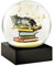 CoolSnowGlobes Katze auf Bücherstapel Schneekugel