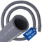 AQUADE 1 Meter Schlauch Flexpipe PVC 32mm Wasserschlauch für Whirlpool-Bau Jacuzzi Garten PVC Wasserschlauch für Pool Schlauch Flex-Pipe Zuschnitt - Laufmeter