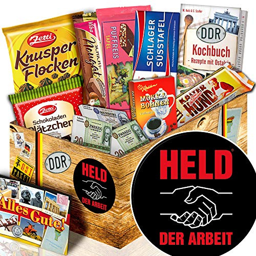 Held der Arbeit/Schokolade DDR Geschenk/Held der Arbeit Set