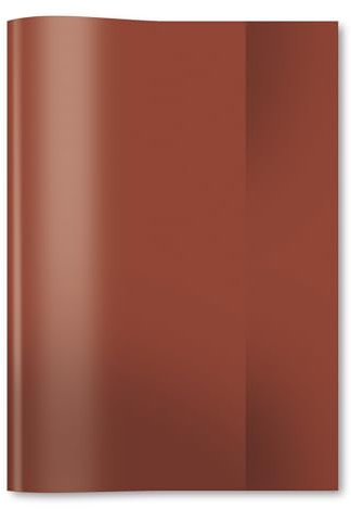 HERMA 7487 Heftumschläge A5 Transparent Braun, 25 Stück, Hefthüllen aus strapazierfähiger & abwischbarer Polypropylen-Folie, durchsichtige Heftschoner Set für Schulhefte, farbig