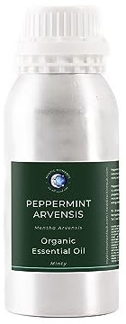 Mystic Moments Ätherisches Öl aus biologischem Pfefferminz, 1 kg, reines und natürliches Öl für Diffusoren, Aromatherapie und Massagemischungen, vegan, gentechnikfrei