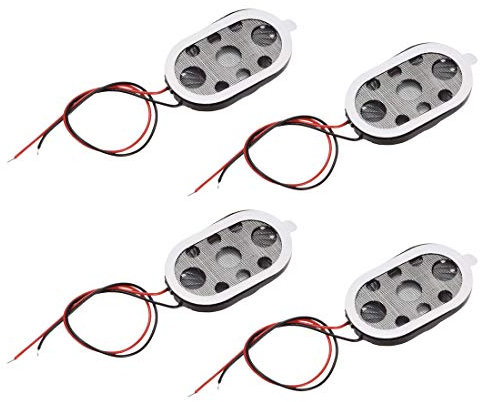 sourcing map 1W 8 Ohm Mini DIY Magnetic Speaker Replacement Loudspeaker 15mmx24mm for Electronic and GPS Navigator 4pcs