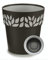 TIENDA EURASIA® Maceta de Plástico - Diseño Moderno Hojas - 3 en 1- Maceta + Bandeja Interior + Plato Maceta (Antracita, 30 cm)