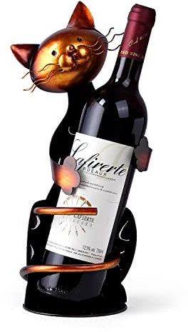 Drincarier Cat Decor Wine Holder Wine Rack Wine Bottle Holder Wine Cat, Cat Gifts for Cat Lovers………