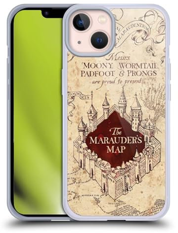 Head Case Designs Offizielle Harry Potter The Marauder's Map Prisoner of Azkaban II Gelhülle [Militärischer Schutzgrad] Kompatibel Mit Apple iPhone 13 Und Kompatibel Mit MagSafe