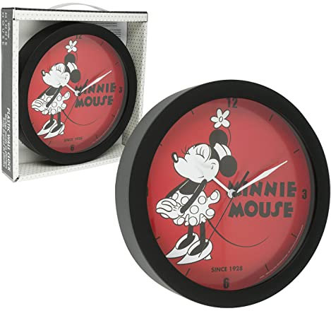Disney Minnie Mouse Wall Clock Office Home Wall Decor 9.5 Inches