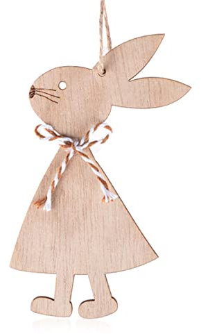 KUGRRFRC Home Ostern Holzchips Hängende Ornamente Osterdeko Haseneier Holzanhänger DIY Handwerk Ausschnitte Tags 2022 Neujahrsstil 1 (3 Stück)