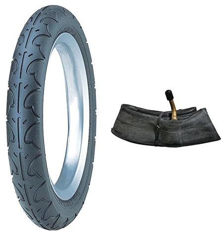 Set Fahrradreifen + Fahrradschlauch 12,5 Zoll - Fahrrad Reifen 12,5 x 1,75 (47-203) - 12,5 Zoll Reifen für Kinderwagen Roller Kinderfahrrad Lauflernrad - Kenda K909A - Laufradreifen Fahrradmantel