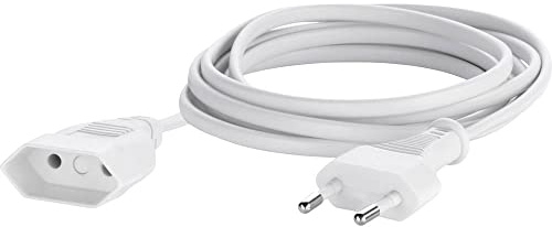 Sygonix SY-5042680 Strom Verlängerungskabel Weiß 5.00m
