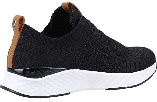 Hush Puppies Ladies Opal Trainer, Black, 7