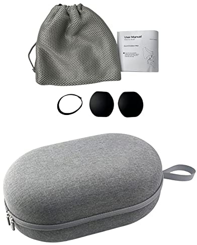 LICHIFIT Tragbare Lagerung Hartschalenkoffer Skin für PS VR2 Headset für Playstation VR2 Sense Handle Zubehör mit Objektivschutzkappe + Controller Aufbewahrungstasche + Kabelbinder