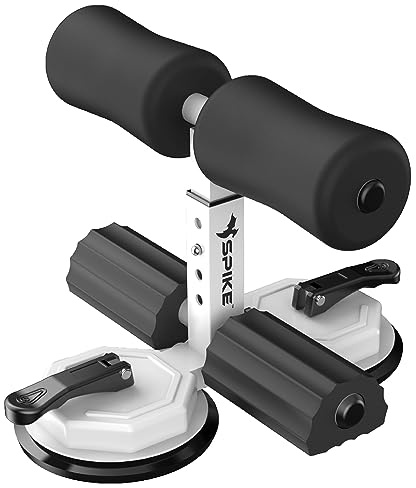 SPIKE Barra per esercizi addominali con doppia ventosa, per esercizi addominali, gambe, muscoli, braccia, muscoli e esercizi regolabili, per uomini e donne, colore nero