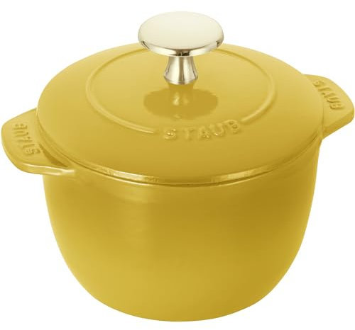 STAUB Horno francés pequeño de hierro fundido de 1.5 cuartos - Citron