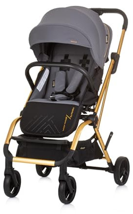 Chipolino Kinderwagen, Buggy Twister 360 Grad drehbar, Rückenlehne verstellbar, Farbe:grau