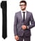 Krawatten für Herren,Verstellbar Eng Anliegend Krawatte,Elegante Krawatte Schwarz,Schwarze Krawatte,Geeignet für Herren-Hochzeits-Abschluss-Schuluniformen,Geeignet für Büro-Feiertagsveranstaltungen