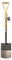Mulch Carbon Steel Garden Digging Spade Wooden Handle Graphite Grey Finish