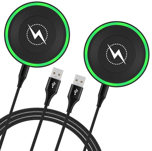 Fast Wireless Phone Charger for Motorola Razr 2024/Edge 2024/G Power 2025/2024/G Stylus 5G,2Pack 15W Android Wireless Charger Station Fast Charging Pad for Samsung S25 Ultra/Z Fold 6/5/S24/S23/S22/S21
