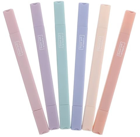 GETAJGHSD 6pcs Highlighter Book Markers Highlighter Teacher Marker Pens Marking Pens for Study and Office Use for Diy Scrapbook and