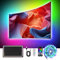 LED Streifen für TV, 1M TV Hintergrundbeleuchtung für 32 bis 50 Zoll TV PC Monitor, RGBIC Farbwechsel USB Musik Sync Steuerbar via App und 2.4G RF-Fernbedienung