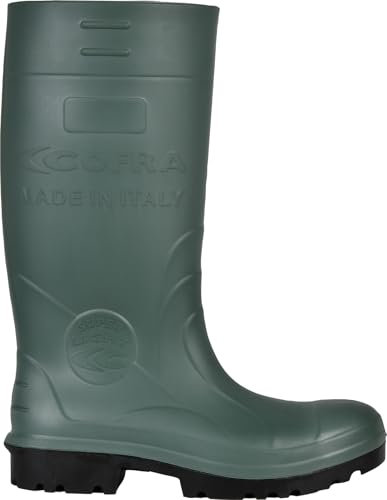 COFRA Hunter Bag S4 AN Ci FO SR 40 Taglia 40 Stivali Verdi in Gomma Resistenti alle Basse Temperature con Puntale in Acciaio