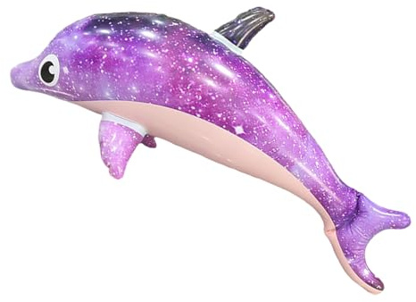 Aufblasbarer Delfin-Float - Float Cartoon Schwimmbad, Spielzeug Für Verdickte Tiere | Riesige Delfin-Ballons-Dekoration, Tragbare Wassergriffe Für Die Schwimmreise Sommer