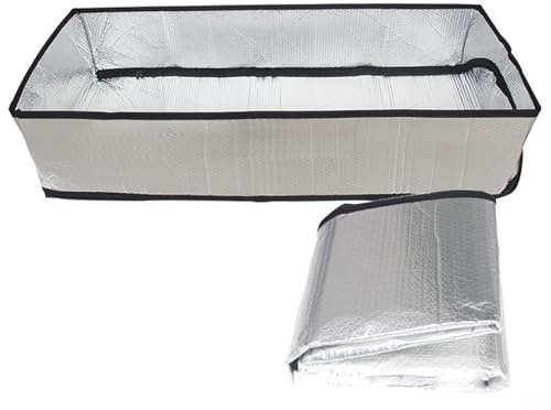 UrbanHui Attic Insulation Cover Fire Resistant Loft Hatch Tent Reflective Bubble Layer Energy Saving Attic Door Seal Moisture Defence for Loft Ladder Roof Space Draft Stopper Home Climate Control