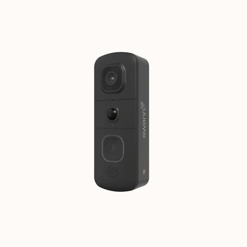 Swann EVO Wireless 2K Video Doorbell with SwannShield AI Voice Assistant, Indoor/Outdoor, True Detect Heat and Motion Alerts