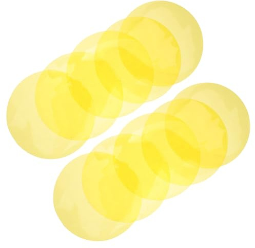 CIYODO 10 Stück Farbige Lichtfilter aus Pet Rundes Design Selbstklebend für Lampen und Röhrenlicht Einfache Installation zur Verbesserung der Atmosphäre im Zuhause oder Studio