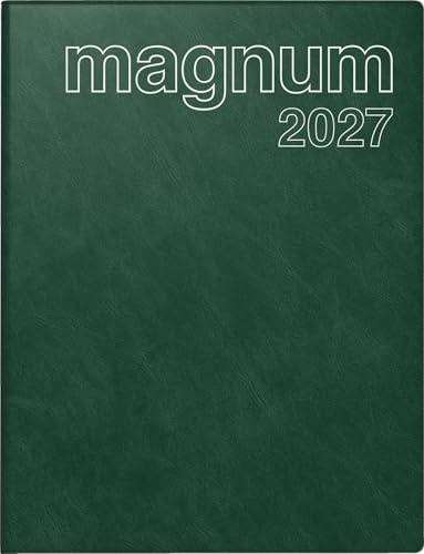 rido/idé 7027042587 Buchkalender Mod. magnum 2027 183×240 mm, Kunststoff, dunkelgrün