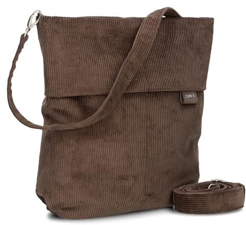 Zwei Damen Handtasche Mademoiselle.M M12 Umhängetasche 7 Liter Crossbody Bag, Schultertasche in DIN-A4-Größe, Schlüsselring, Geheimfach, inkl. extra kurzen, abnehmbaren Schultergurt