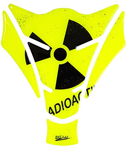 BIKE-label Tankpad Motorrad Aufkleber Radioactive Neon Gelb 501880VA