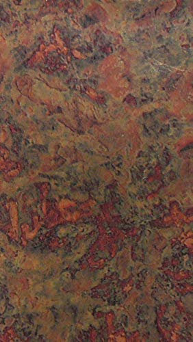 Wachsverzierfolien marmoriert Anzahl 10 Stück, Größe 225 x 90 mm, Farbe kupfer/bunt meliert