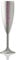 Personalised Virtually Unbreakable White Polycarbonate Champagne Flute - Any Name Multiple Colours Available - Hot Pink