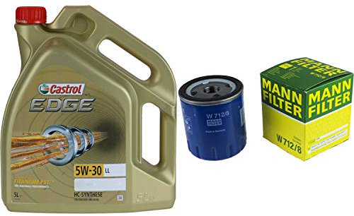 Filter Set Inspektionspaket 5 Liter Motoröl EDGE Titanium FST 5W-30 LL MANN-FILTER Ölfilter