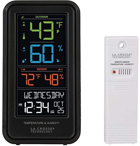 La Crosse Compact Personal Weather Station with Remote Sensor - 3.75 W x 7 H x 1.25 D