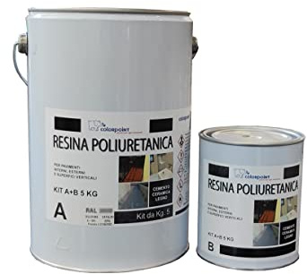 RESINA POLIURETANICA PER ESTERNO Kg. 5 (A+B) (20-40 MQ) (Arancio Ral 2004)