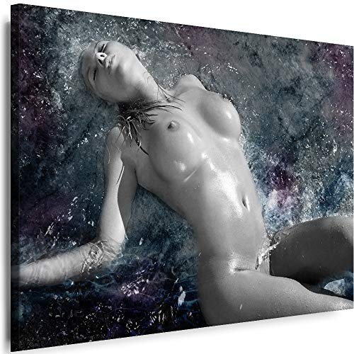 Myartstyle - Bilder Erotik Frau 150 x 100 cm Leinwandbilder Xxl - 1 Teilige Wandbilder Akt Sexy Girl Modern Kunstdrucke w-a-2025-36