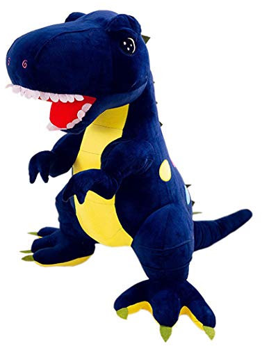 Boosns Stofftier Plüschtier Kuscheltier Dinosaurier (Blau, 100cm)