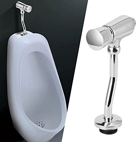 Toilettenspülung, G1/2 wassersparende manuelle Spülung, wandmontierte Urinalspülung, Kupfermaterial, für Haushaltstoiletten, Badezimmer