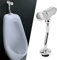 Toilettenspülung, G1/2 wassersparende manuelle Spülung, wandmontierte Urinalspülung, Kupfermaterial, für Haushaltstoiletten, Badezimmer