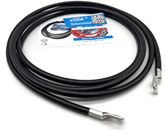 eXODA cable de batería de 300cm 25 mm² cobre cable de alimentación con ojales M8
