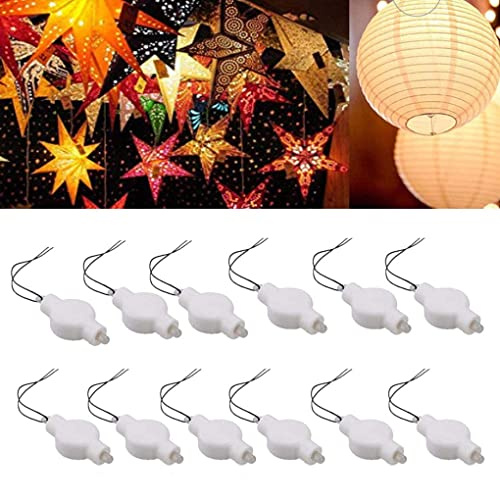 Paper Lantern Lights Battery Operated Hanging LED Lights Super Bright Easy Use Decorative Lighting for Outdoor/Indoor Wedding Camping Party Events Balloon Lanterns,Last 36 Hours(Warm White) (30PCS)