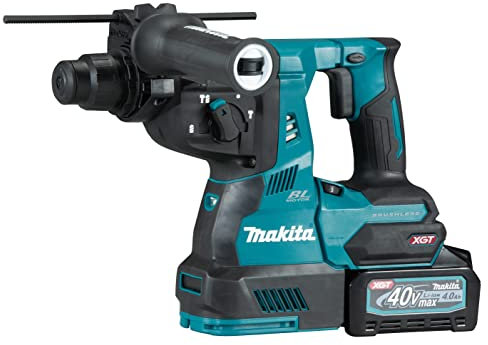 Makita HR003GD201 40V Max Li-Ion XGT Bürstenloser SDS-Plus Bohrhammer komplett mit 2 x 2,5 Ah Akkus und Ladegerät im Makpac Koffer