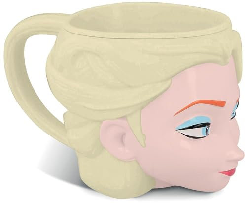 Tasse Disney La Reine des neiges pour fille avec le personnage 3D Elsa 210 ml avec poignée