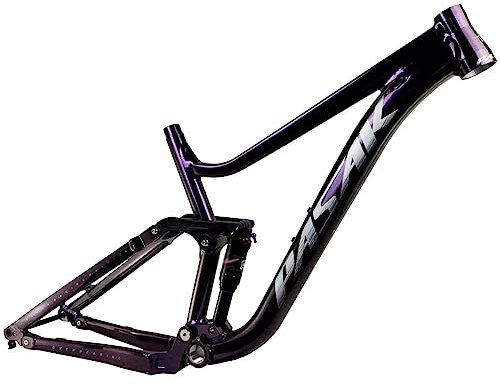 HIMALO Vollgefederter Mountainbike Rahmen 27.5er/29er Downhill MTB Rahmen 16''/18'' 3,0 Reifen Boost Steckachsenrahmen 148mm DH/XC/AM (Color : Purple, Size : 27.5 * 16'')