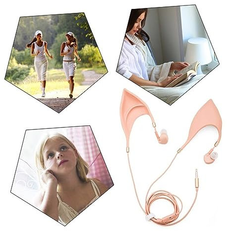 BESTonZON Elfenohren Kopfhörer In-Ear-kopfhörer Ohrhörer Mit Mikrofon Cosplay-Headset Für Telefoncomputer Halloween-atmosphäre Festivalparty