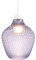 Contemporary Designer Lilac and Purple Curvy Diamond Etched Glass Pendant Lamp Shade | 40w Maximum | 25cm x 21cm | for Living Room Bedroom Dining Room etc by Happy Homewares