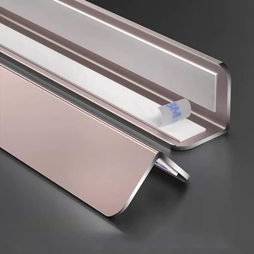 Raouoae 2 Stück Winkelprofil Eckenschutz Aluminium Eckwandschutz, Kantenschutz - Aus Metal Selbstklebend Eckschutz für Innendekoration for Kindersicherheit (Color : B, Size : L:80cm/31.5in)